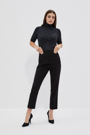 Golf z metaliczną nitką  czarny