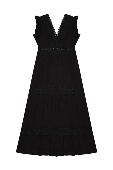 Gładka sukienka z wiskozy