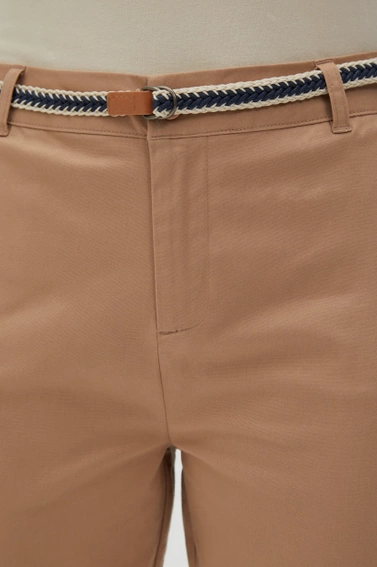 Bawełniane spodnie beżowe