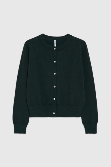 Kardigan ciemnozielony 
