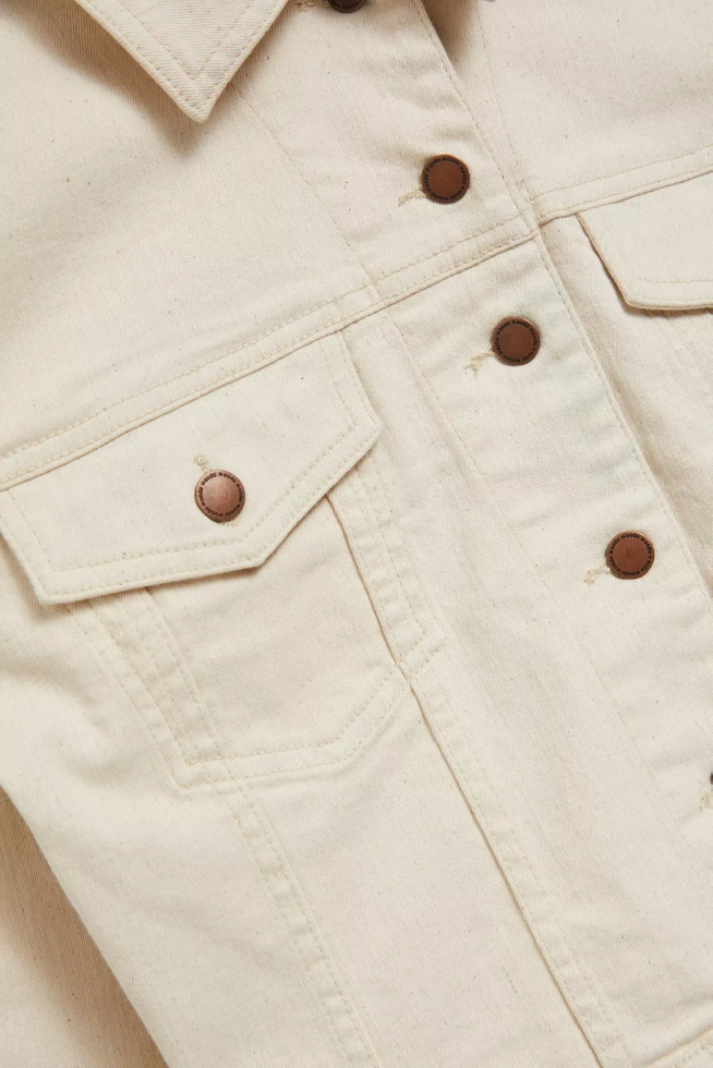 Jeansowa kurtka beżowa