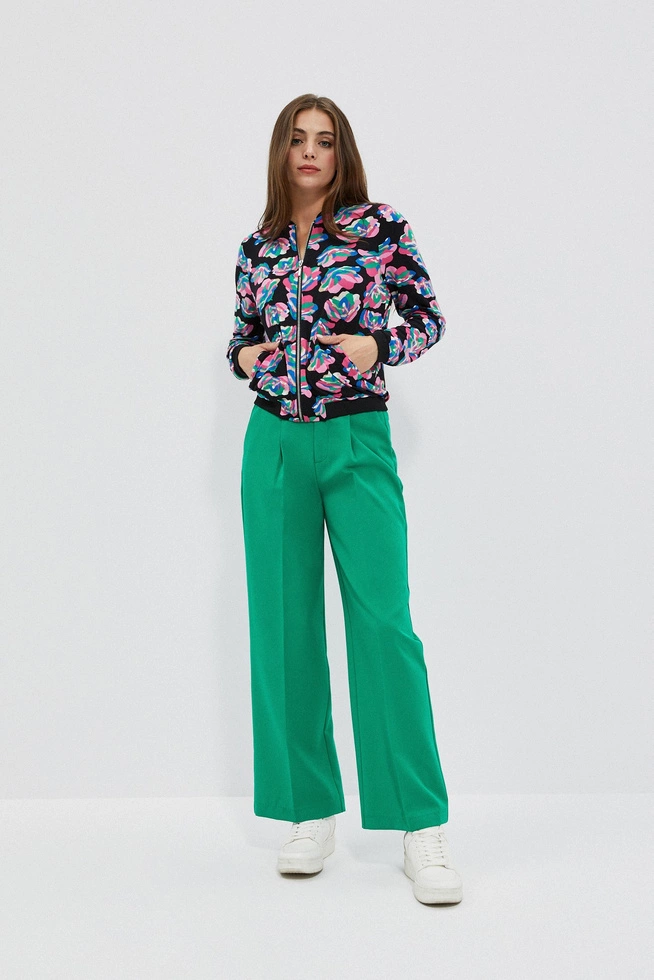 Bomberka z printem czarna