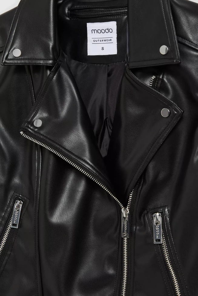 Kurtka ramoneska zapinana na zamek