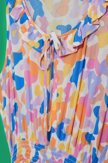 Wiskozowa sukienka midi