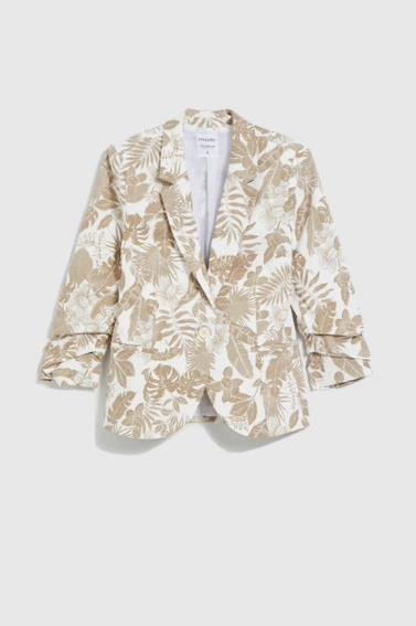 Marynarka z wzorem beżowa