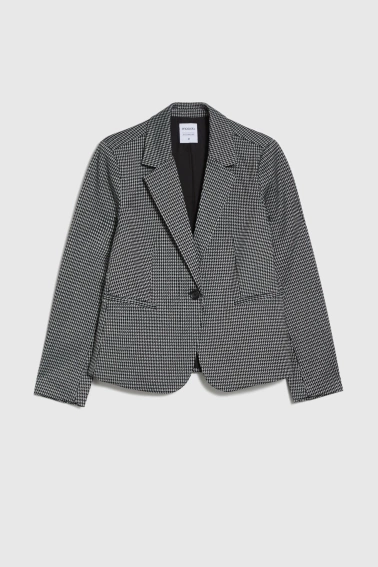 Jednorzędowa marynarka szara