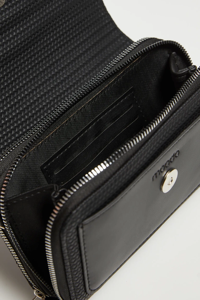 Torebka z zapięciem na zamek czarna