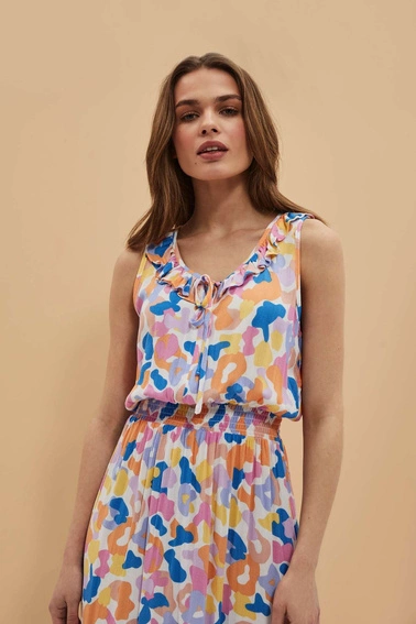 Wiskozowa sukienka midi