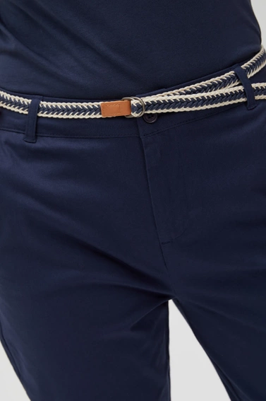 Bawełniane spodnie granatowe