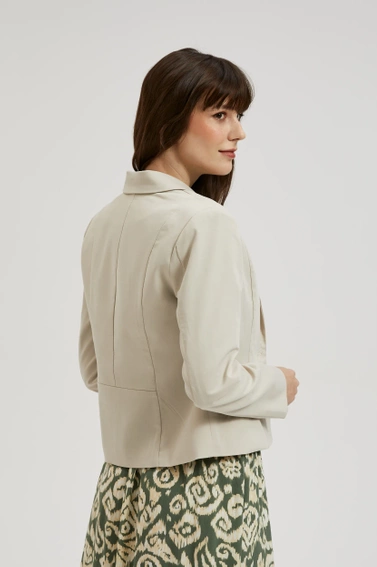 Krótka marynarka beżowa