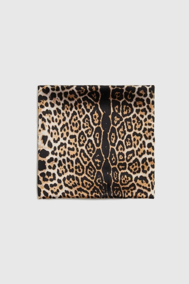 Apaszka w panterkę brązowa 