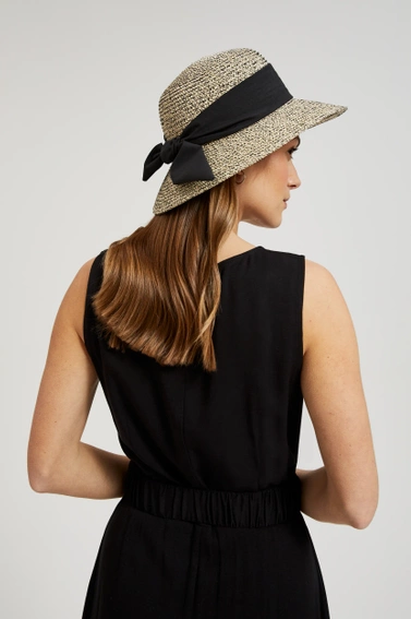 Kapelusz z kokardą czarny