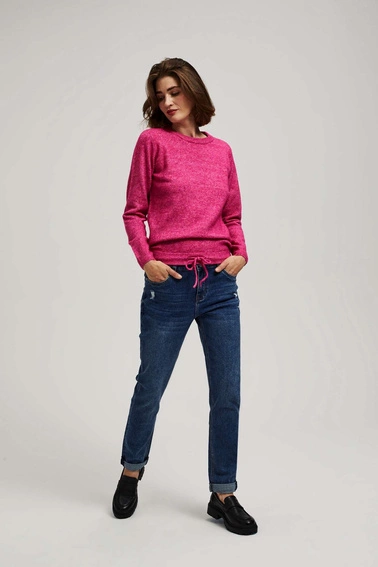 Jeansy boyfriend granatowe