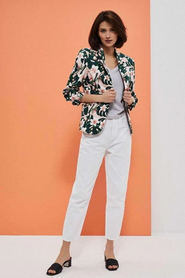 Marynarka z roślinnym printem