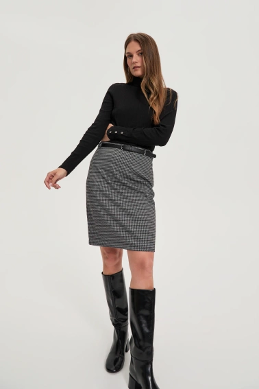 Bawełniany golf czarny