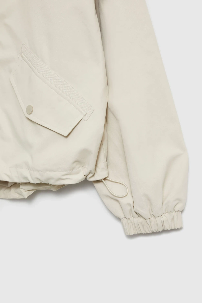 Kurtka z kapturem beżowa