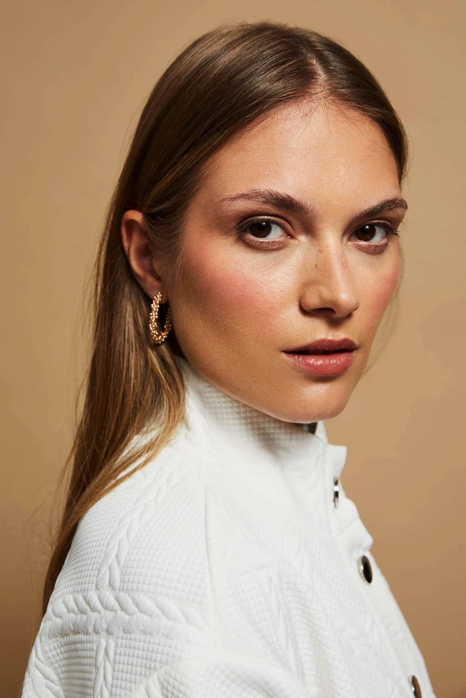 Kolczyki koła w kolorze złotym