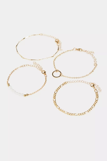 Bransoletki z regulowaną długością w kolorze złotym