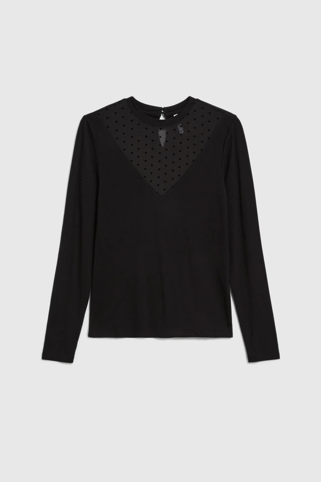 Dopasowana bluzka czarna