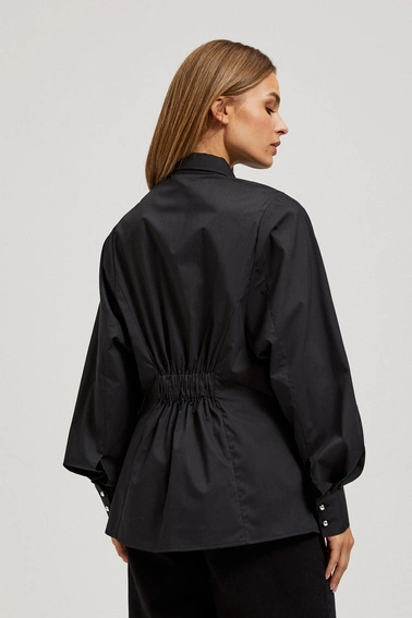 Taliowana koszula z bufiastymi rękawami