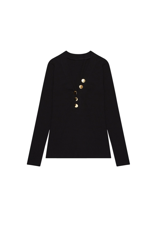 Bluzka z ozdobnymi guzikami