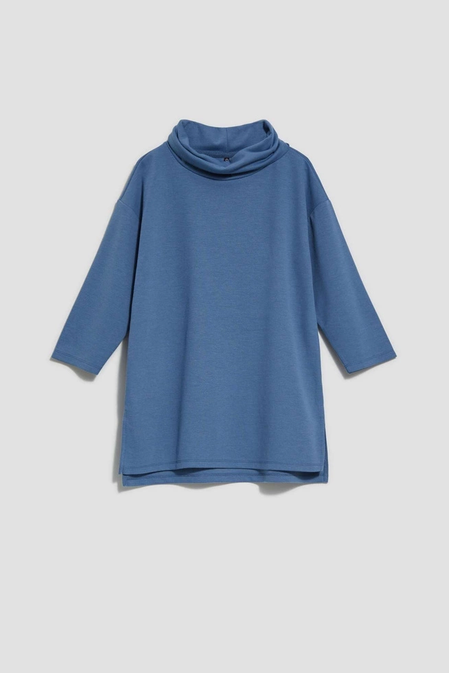 Bluza z golfem ciemnoniebieska