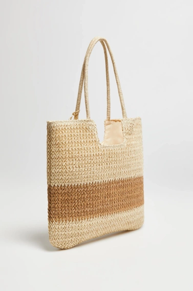 Plażowa torba beżowa