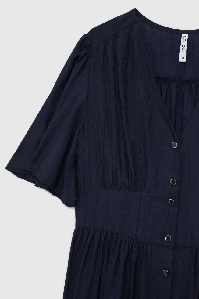 Sukienka z wiskozy granatowa