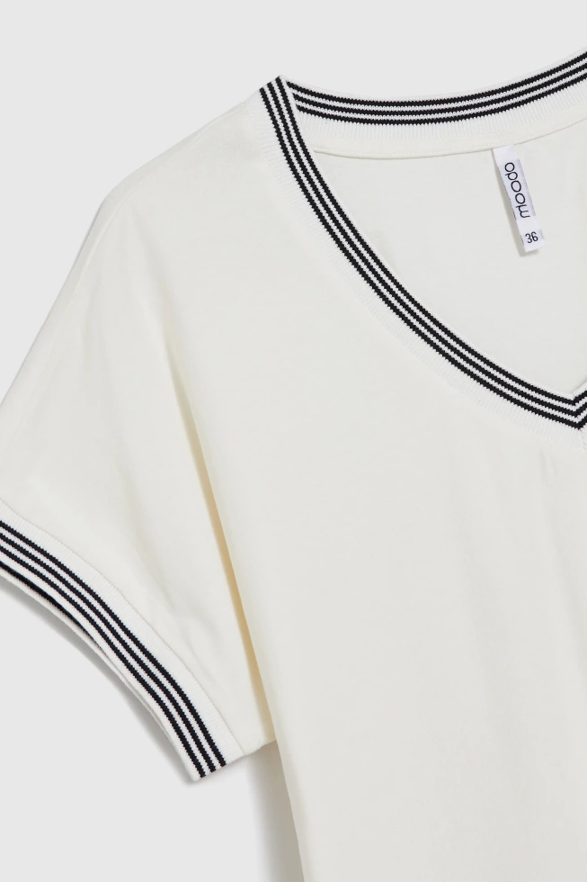 Bluzka z bawełny biała