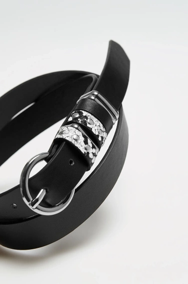 Gładki pasek czarny