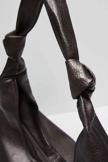 Torebka z eko skóry kasztanowa