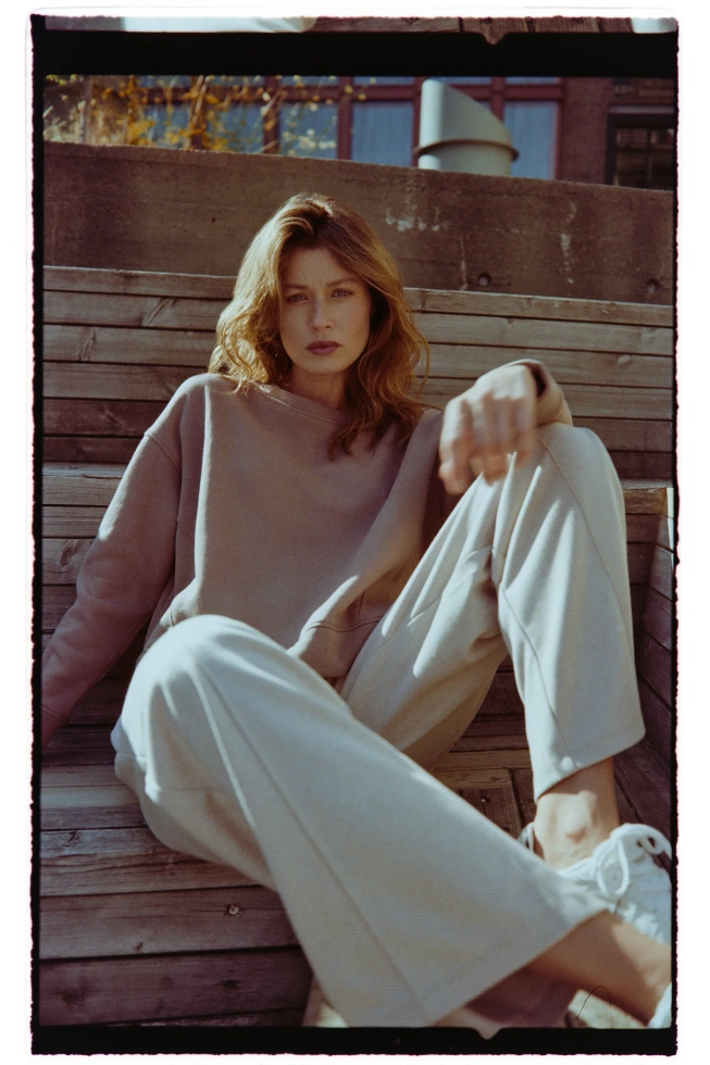 Bluza oversize beżowa