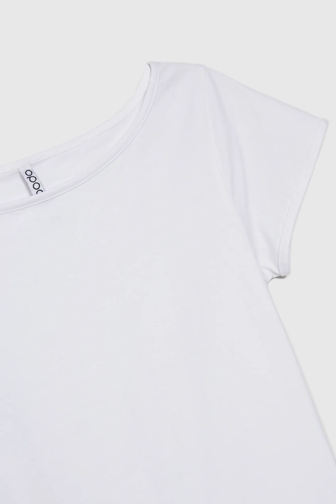 Dopasowany t-shirt biały