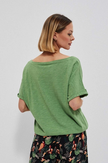 Bawełniana bluzka malahitowa