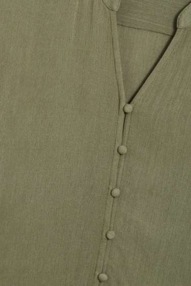 Wiskozowa koszula oliwkowa