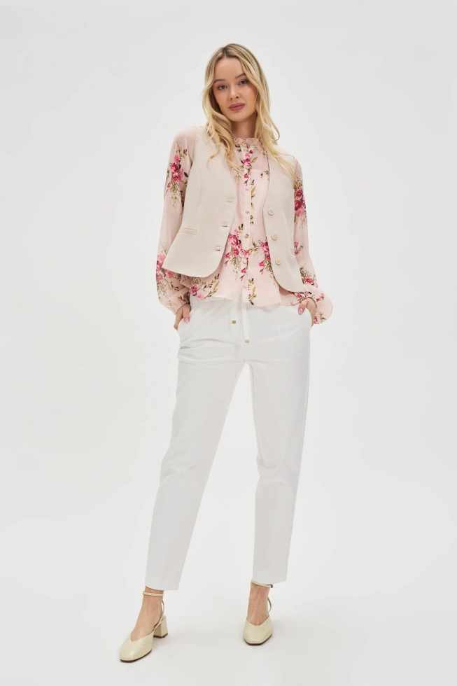 Elegancka kamizelka beżowa