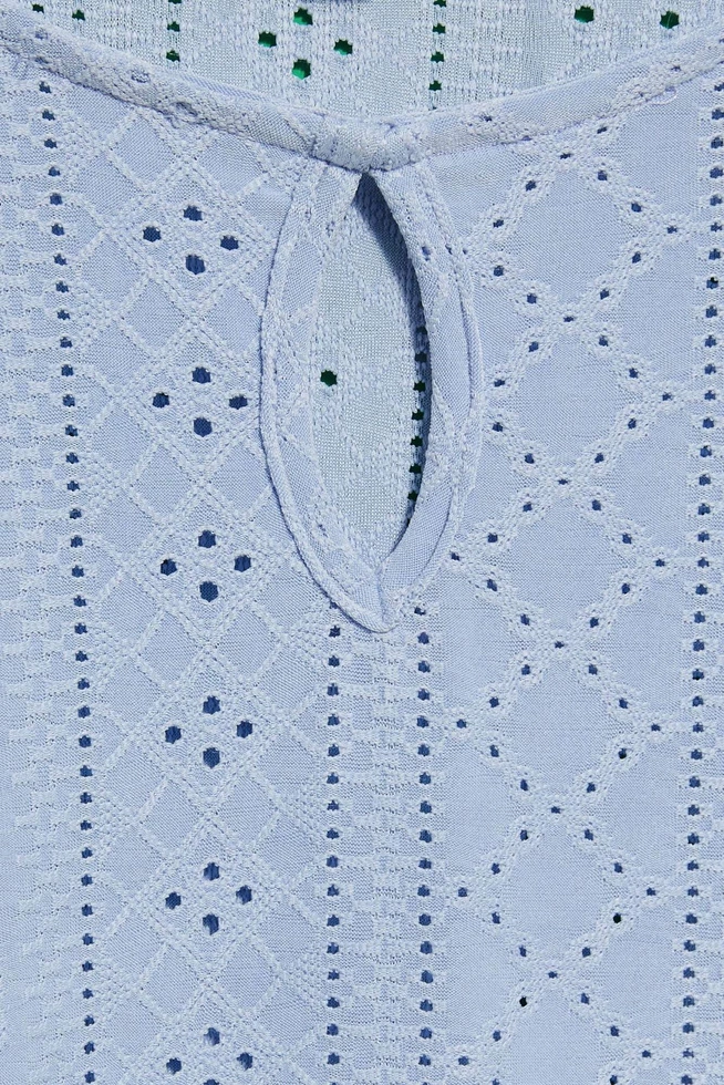 Ażurowa bluzka jasno-błekitna