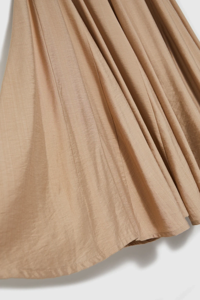 Spódnica midi beżowa