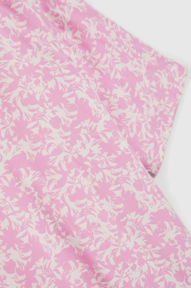 Koszula z krótkimi rękawami różowa