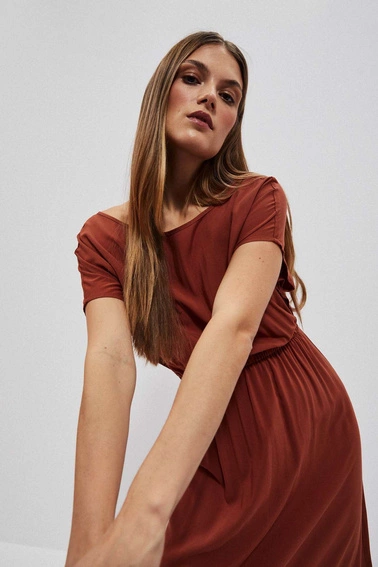 Gładka sukienka maxi 