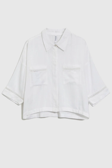 Krótka koszula biała