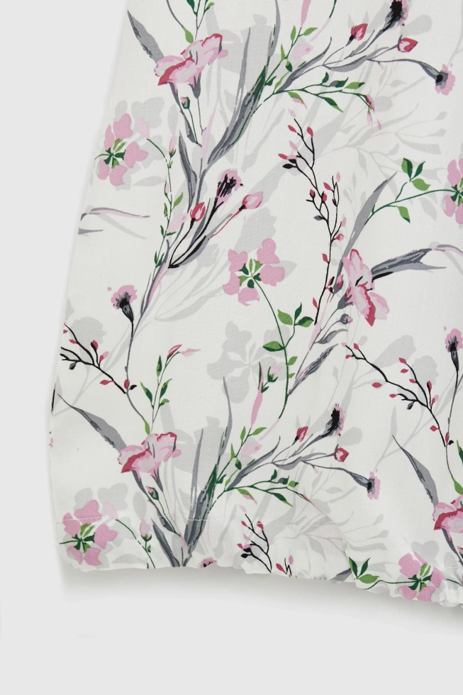 Koszula w kwiaty różowa