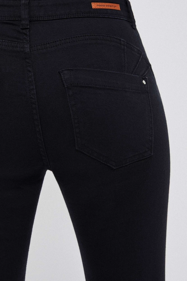 Jeansy push up grafitowe