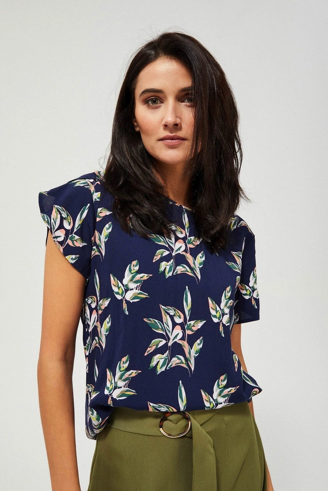 Bluzka z wiskozy z nadrukiem