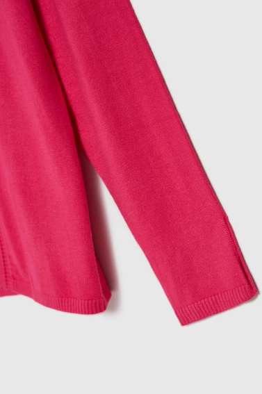 Wiskozowy sweter fuksjowy