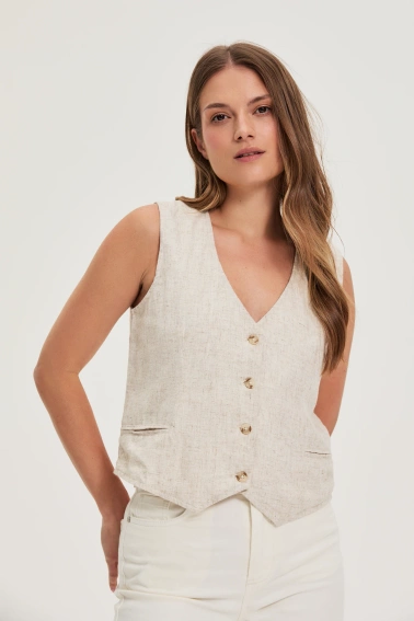 Kamizelka beżowa