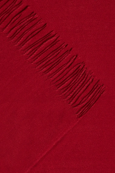 Szal z frędzlami czerwony