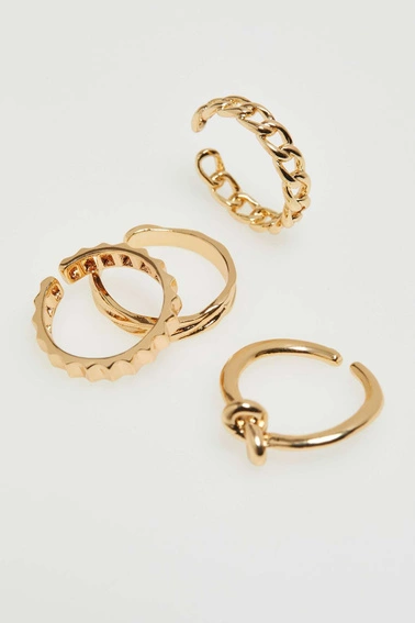 Zestaw 4 pierścionków o regulowanym obwodzie