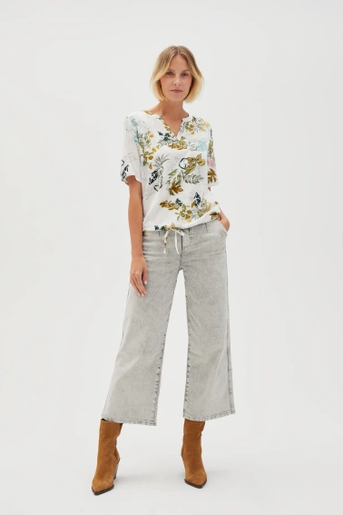 Wiskozowa koszula biała