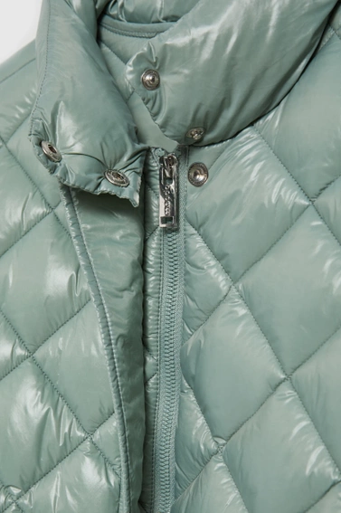 Krótka, pikowana kurtka oliwkowa